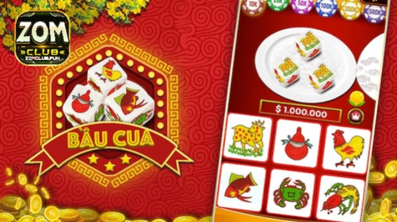 Bầu Cua Zomclub – Chi tiết luật chơi game đỏ đen đậm chất Việt